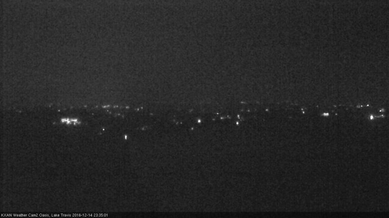 Lake Travis webcam, December 14, 2016 11:00 PM CT