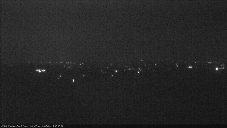 Lake Travis webcam, December 14, 2016 11:25 PM CT