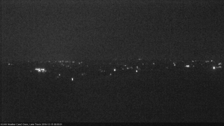 Lake Travis webcam, December 14, 2016 11:30 PM CT