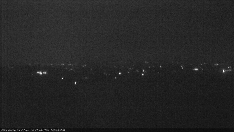 Lake Travis webcam, December 14, 2016 11:40 PM CT