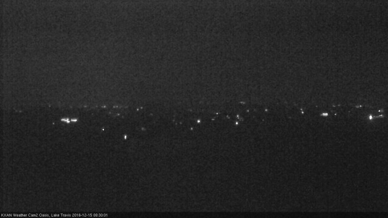 Lake Travis webcam, December 14, 2016 11:50 PM CT