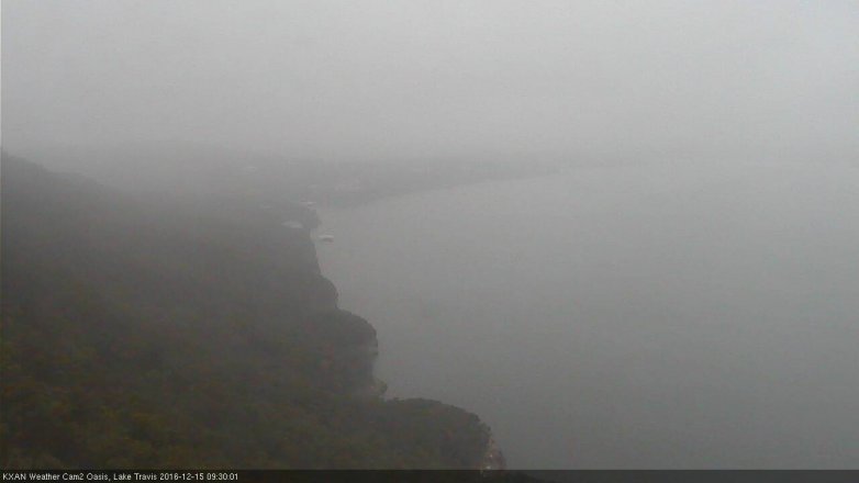 Lake Travis webcam, December 15, 2016 9:00 AM CT