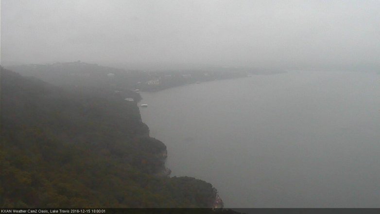 Lake Travis webcam, December 15, 2016 9:25 AM CT