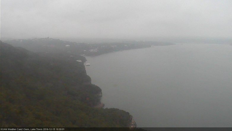 Lake Travis webcam, December 15, 2016 9:35 AM CT