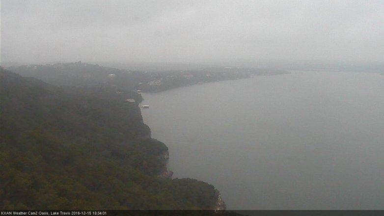 Lake Travis webcam, December 15, 2016 9:50 AM CT