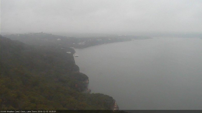 Lake Travis webcam, December 15, 2016 10:05 AM CT