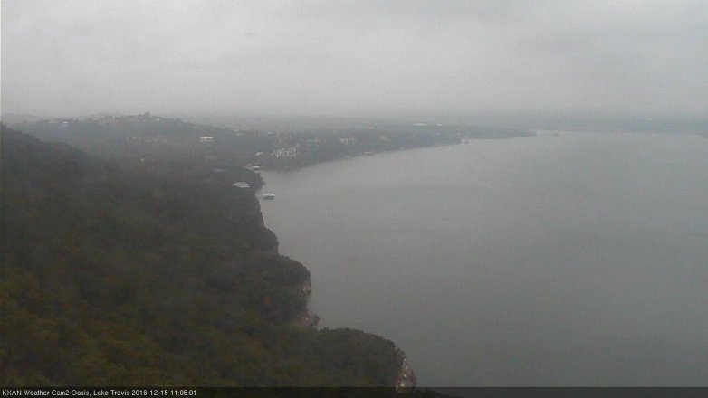 Lake Travis webcam, December 15, 2016 10:10 AM CT