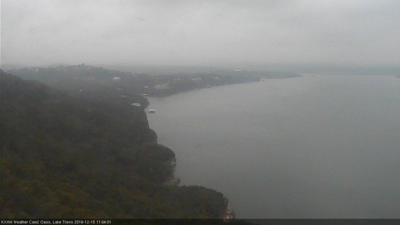 Lake Travis webcam, December 15, 2016 10:25 AM CT