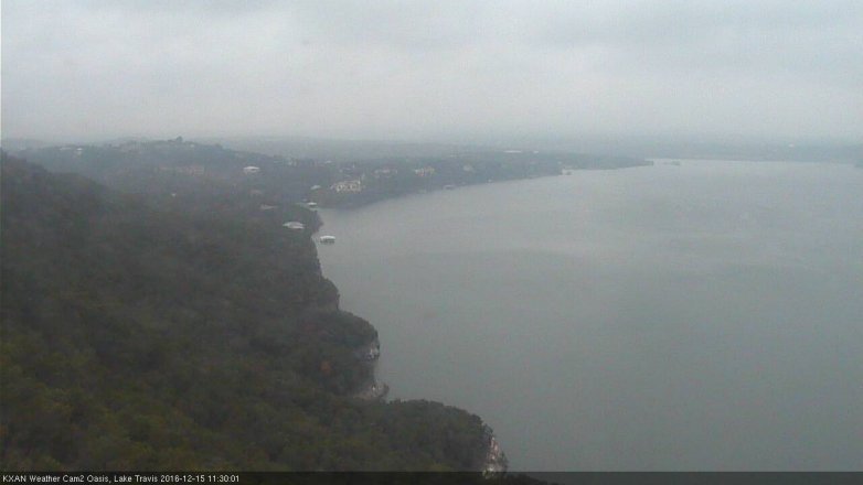 Lake Travis webcam, December 15, 2016 10:40 AM CT
