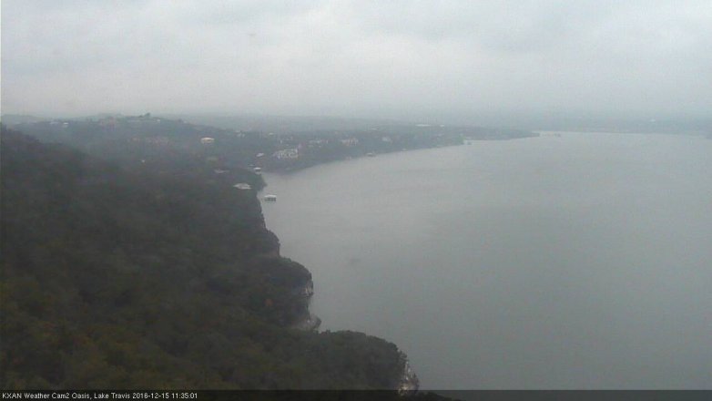 Lake Travis webcam, December 15, 2016 10:50 AM CT