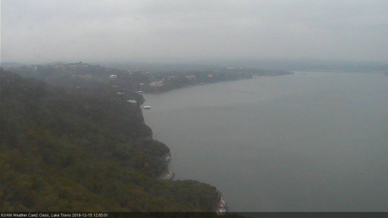 Lake Travis webcam, December 15, 2016 11:15 AM CT
