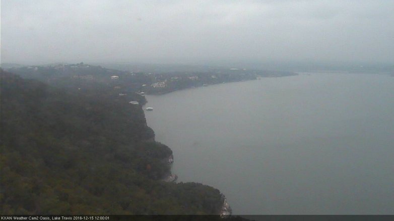 Lake Travis webcam, December 15, 2016 11:20 AM CT