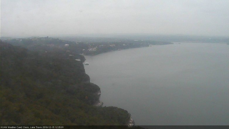 Lake Travis webcam, December 15, 2016 11:40 AM CT