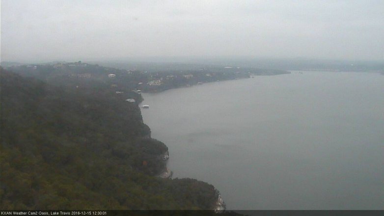 Lake Travis webcam, December 15, 2016 12:00 PM CT