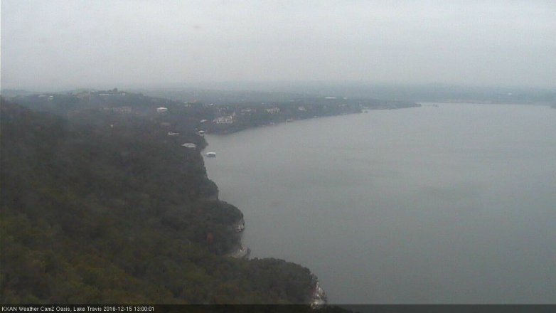 Lake Travis webcam, December 15, 2016 12:20 PM CT