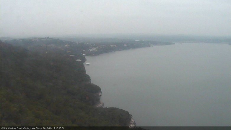 Lake Travis webcam, December 15, 2016 12:30 PM CT