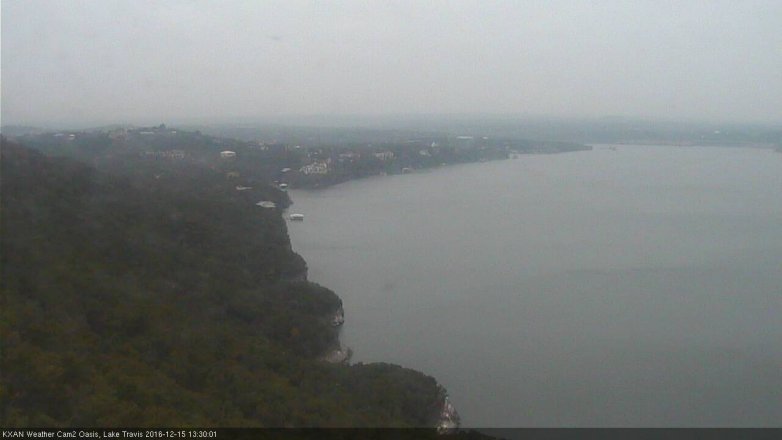 Lake Travis webcam, December 15, 2016 12:45 PM CT