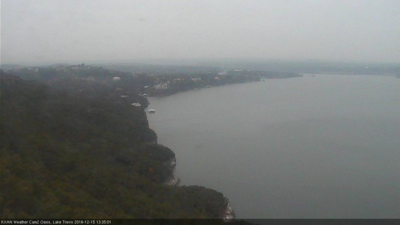 Lake Travis webcam, December 15, 2016 12:55 PM CT