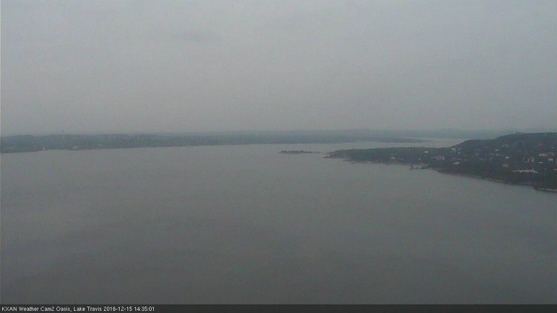 Lake Travis webcam, December 15, 2016 2:05 PM CT