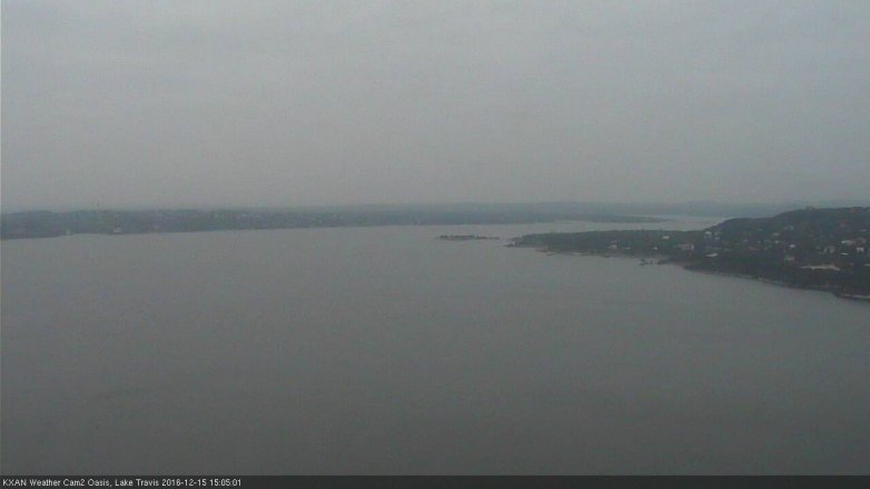 Lake Travis webcam, December 15, 2016 2:10 PM CT