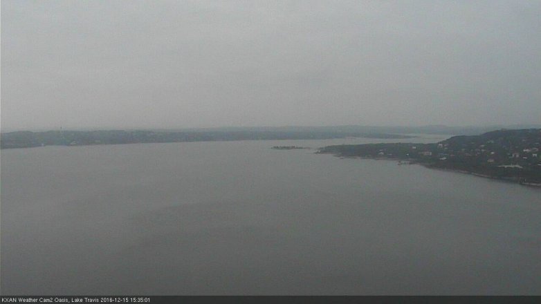 Lake Travis webcam, December 15, 2016 2:40 PM CT