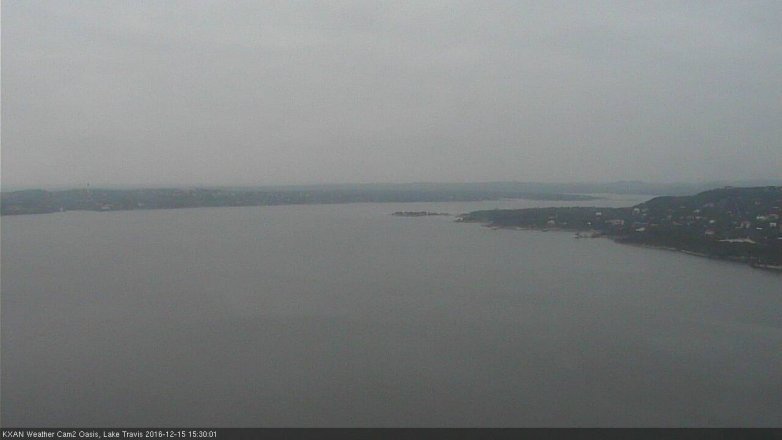 Lake Travis webcam, December 15, 2016 2:55 PM CT