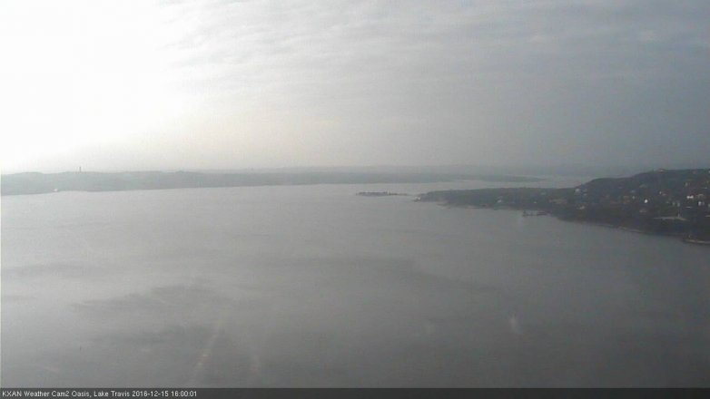 Lake Travis webcam, December 15, 2016 3:05 PM CT
