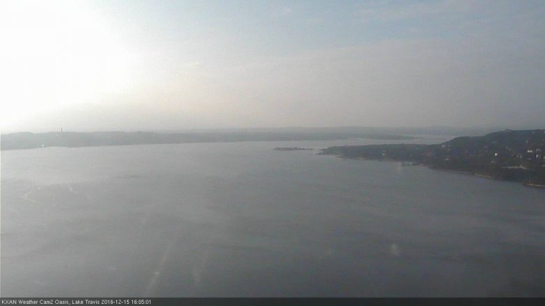 Lake Travis webcam, December 15, 2016 3:15 PM CT