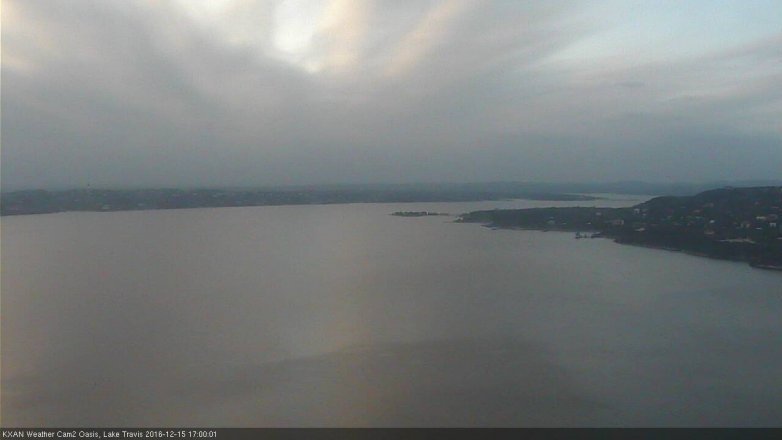 Lake Travis webcam, December 15, 2016 4:10 PM CT