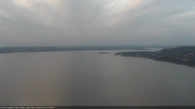 Lake Travis webcam, December 15, 2016 4:25 PM CT