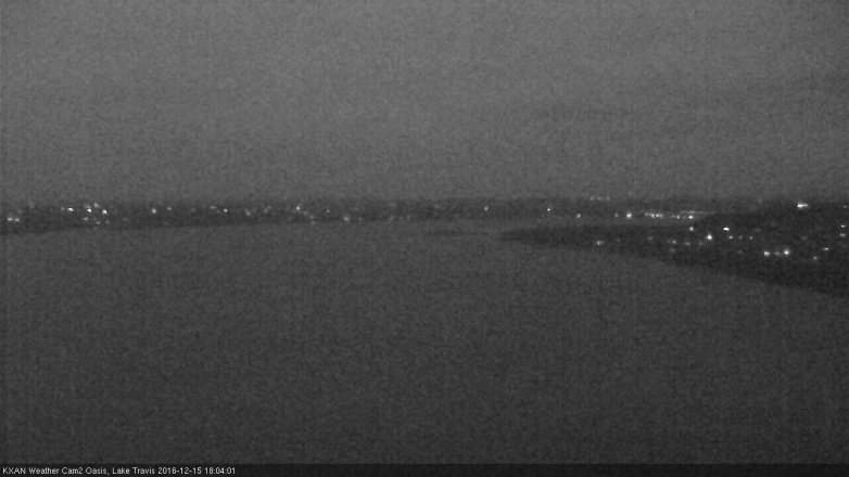 Lake Travis webcam, December 15, 2016 5:30 PM CT