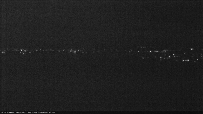 Lake Travis webcam, December 15, 2016 5:55 PM CT