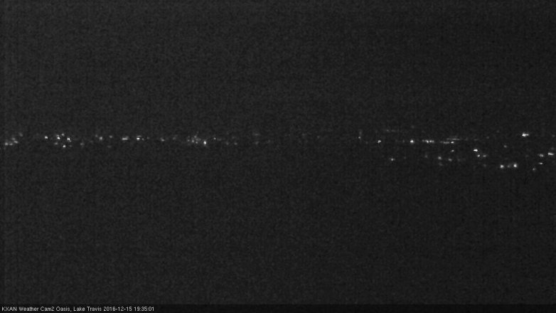 Lake Travis webcam, December 15, 2016 7:00 PM CT