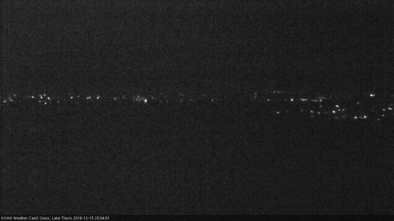 Lake Travis webcam, December 15, 2016 7:20 PM CT