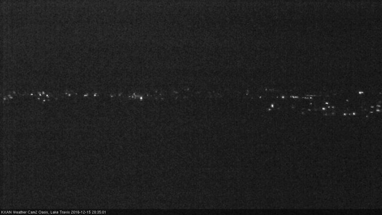 Lake Travis webcam, December 15, 2016 7:40 PM CT