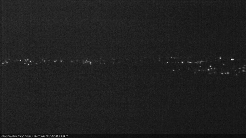Lake Travis webcam, December 15, 2016 7:45 PM CT
