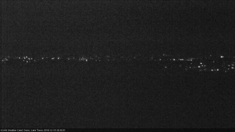 Lake Travis webcam, December 15, 2016 7:55 PM CT