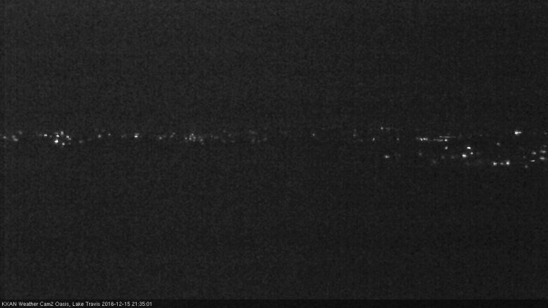 Lake Travis webcam, December 15, 2016 8:50 PM CT