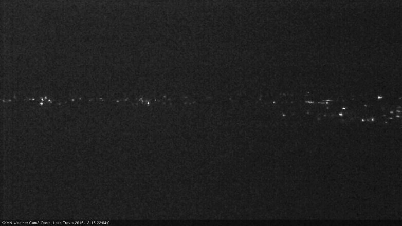 Lake Travis webcam, December 15, 2016 9:10 PM CT