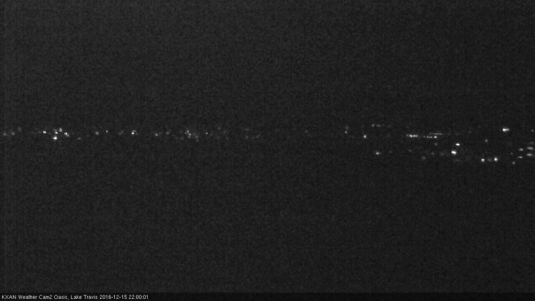 Lake Travis webcam, December 15, 2016 9:25 PM CT
