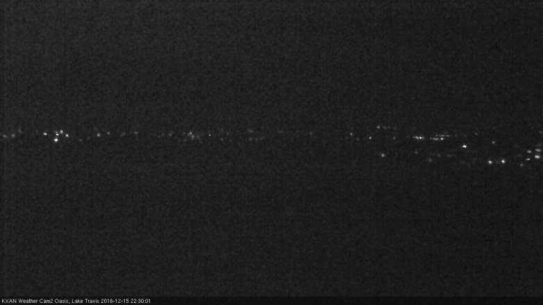 Lake Travis webcam, December 15, 2016 9:35 PM CT