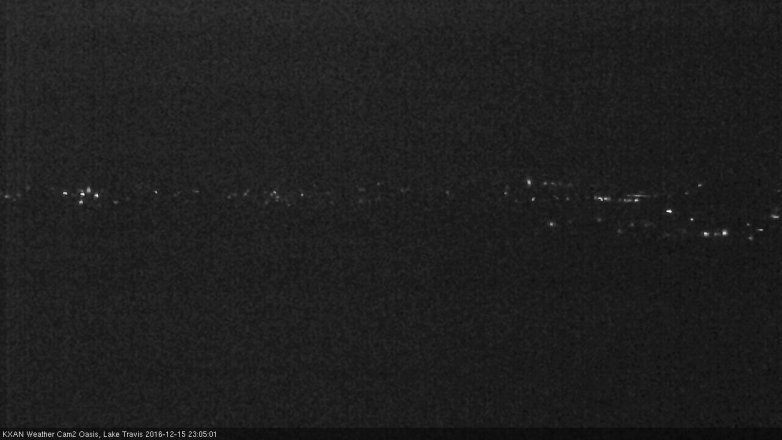 Lake Travis webcam, December 15, 2016 10:15 PM CT