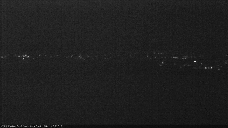 Lake Travis webcam, December 15, 2016 10:35 PM CT