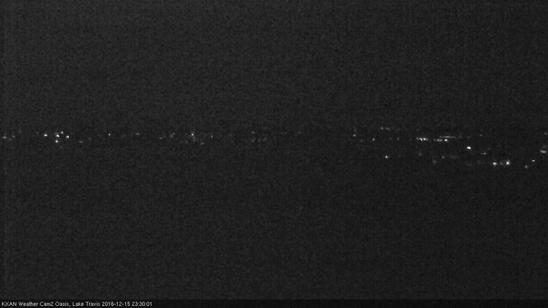 Lake Travis webcam, December 15, 2016 11:00 PM CT
