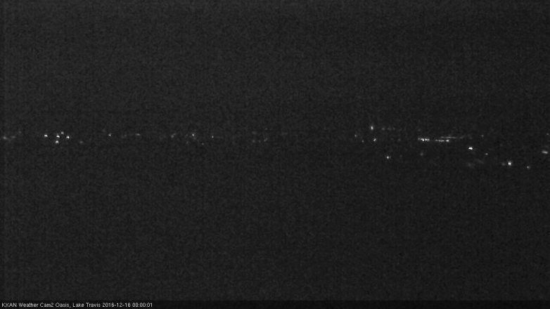 Lake Travis webcam, December 15, 2016 11:20 PM CT