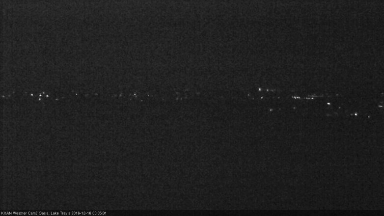 Lake Travis webcam, December 15, 2016 11:25 PM CT