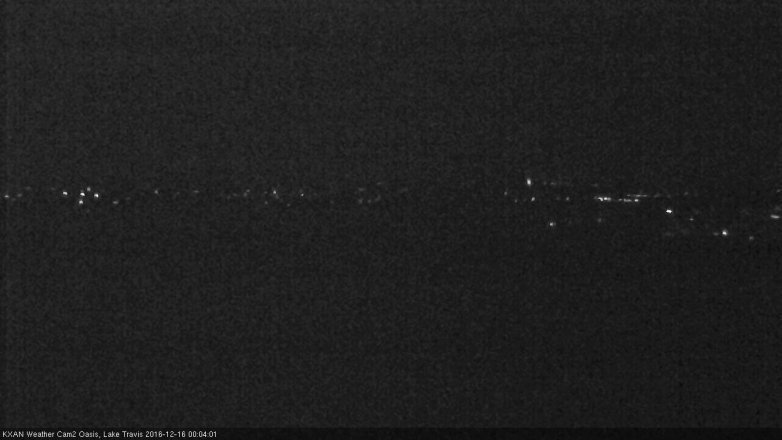 Lake Travis webcam, December 15, 2016 11:35 PM CT