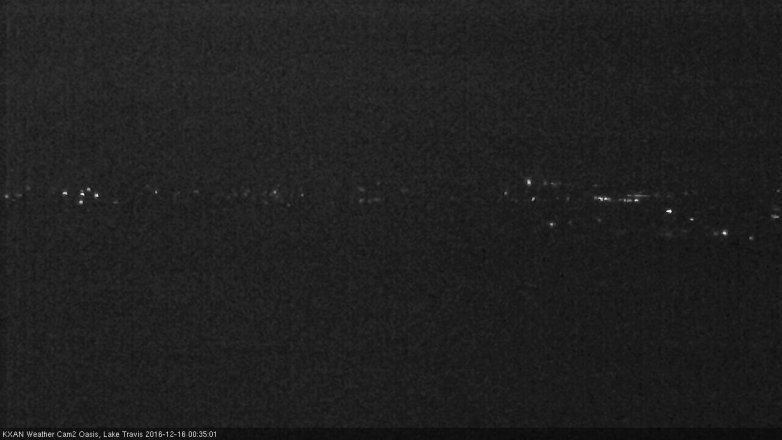 Lake Travis webcam, December 15, 2016 11:55 PM CT