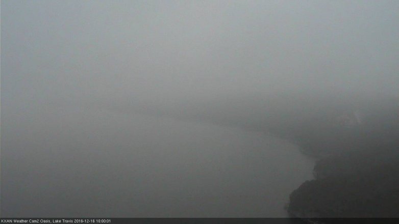 Lake Travis webcam, December 16, 2016 9:10 AM CT