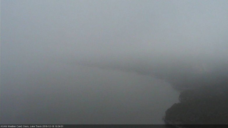 Lake Travis webcam, December 16, 2016 9:45 AM CT